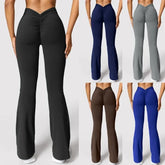 Women's V-Back High Waist Leggings – Push Up Gym Pants - Himpall
